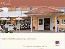 Tablet Screenshot of hirsch-oberdorf.de